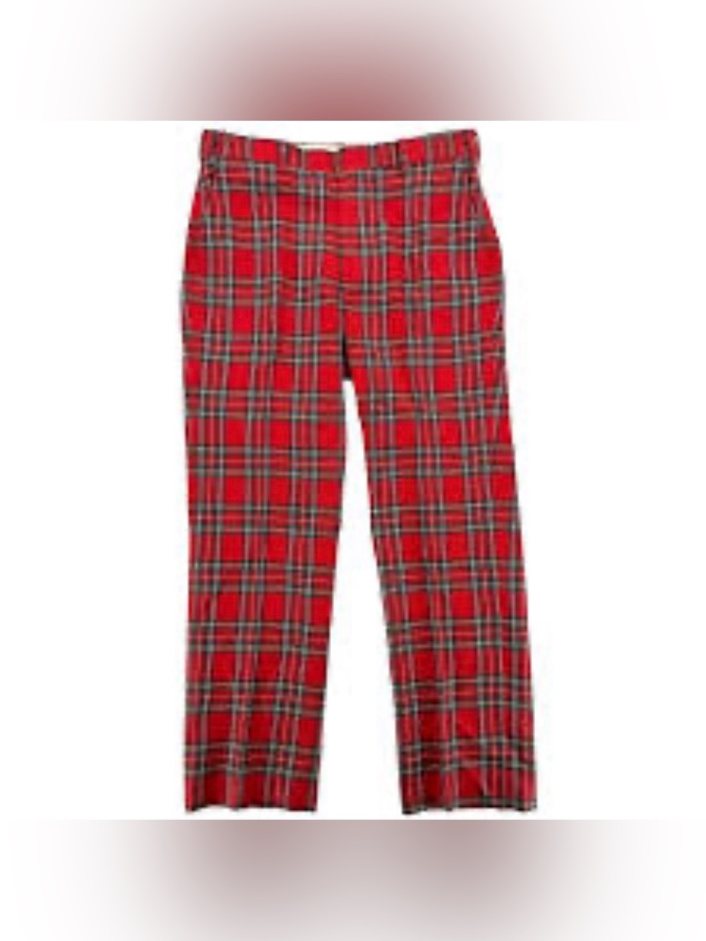 🎅🏻 Orvis Red Tartan Plaid Men's 100% Wool Pants 🎅🏻